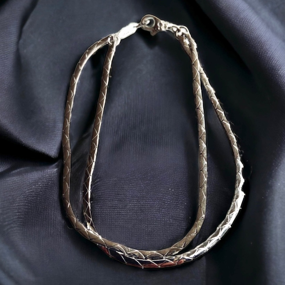Vintage Monet doubled cobra chain bracelet